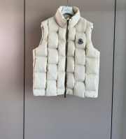 Uubags Moncler x Christopher Raxxy Quilted Gilet Down Vest In White - 1