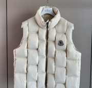 Uubags Moncler x Christopher Raxxy Quilted Gilet Down Vest In White - 4