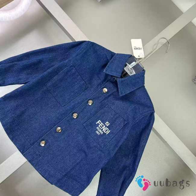 Uubags Fendi Junior lightweight denim junior shirt and trouser - 1