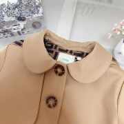 Uubags Fendi Beige Hooded Coat For Baby Girl - 6