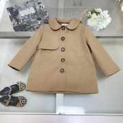 Uubags Fendi Beige Hooded Coat For Baby Girl - 4
