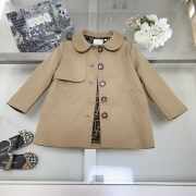 Uubags Fendi Beige Hooded Coat For Baby Girl - 3