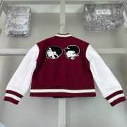 Uubags Louis Vuitton Junior EPI Leather Baseball Jacket Red - 6