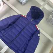 Uubags Moncler Maya Blue Hooded Down Jacket For Kids - 4