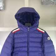 Uubags Moncler Maya Blue Hooded Down Jacket For Kids - 5