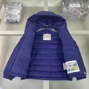 Uubags Moncler Maya Blue Hooded Down Jacket For Kids - 3