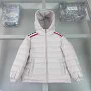 Uubags Moncler Maya White Hooded Down Jacket For Kids - 1
