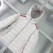 Uubags Moncler Maya White Hooded Down Jacket For Kids - 3