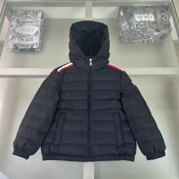Uubags Moncler Maya Black Hooded Down Jacket For Kids