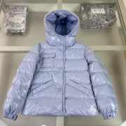 Uubags Moncler Ecrins Hooded Down Jacket In Light Blue For Kids - 1