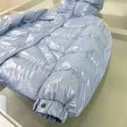 Uubags Moncler Ecrins Hooded Down Jacket In Light Blue For Kids - 5