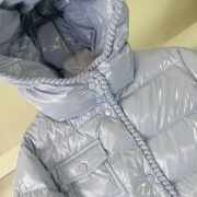 Uubags Moncler Ecrins Hooded Down Jacket In Light Blue For Kids - 4