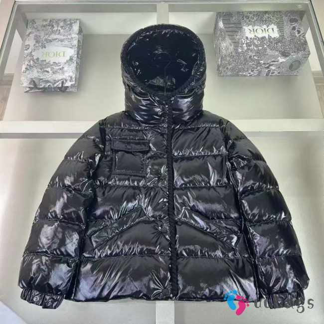 Uubags Moncler Ecrins Hooded Down Jacket In Black For Kids - 1