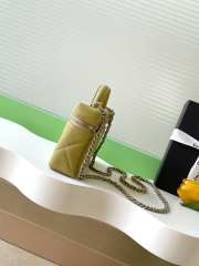 Uubags Chanel Vanity bag with strap lambskin & silver metal in green 17x19.5x5cm - 5