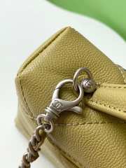 Uubags Chanel Vanity bag with strap lambskin & silver metal in green 17x19.5x5cm - 4