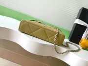 Uubags Chanel Vanity bag with strap lambskin & silver metal in green 17x19.5x5cm - 3