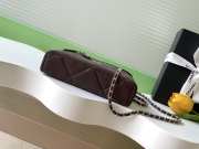 Uubags Chanel Vanity bag with strap grained calfskin & silver metal in dark brown 17x19.5x5cm - 6