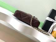 Uubags Chanel Vanity bag with strap grained calfskin & gold metal in dark brown 17x19.5x5cm - 2