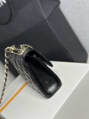 Uubags Chanel Black Trendy CC Clutch with Chain Quilted Lambskin Leather 11x5x11cm - 2