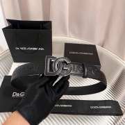 Uubags Dolce & Gabbana Deerskin-print calfskin belt with DG logo print 4cm - 1