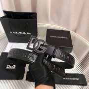 Uubags Dolce & Gabbana Deerskin-print calfskin belt with DG logo print 4cm - 5