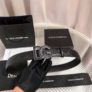 Uubags Dolce & Gabbana Deerskin-print calfskin belt with DG logo print 4cm - 3