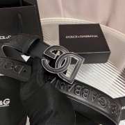 Uubags Dolce & Gabbana Deerskin-print calfskin belt with DG logo print 4cm - 4