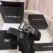 Uubags Dolce & Gabbana Deerskin-print calfskin belt with DG logo print 4cm - 2