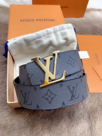 Uubags Louis Vuitton M0285V Initiales Double-Sided Belt With Gold Hardware 85 x 4cm