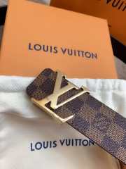 Uubags Louis Vuitton Initiales 4cm Reversible Belt – Damier Ebene Canvas In Brown - 2