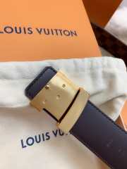 Uubags Louis Vuitton Initiales 4cm Reversible Belt – Damier Ebene Canvas In Brown - 3