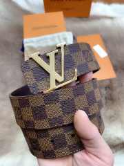 Uubags Louis Vuitton Initiales 4cm Reversible Belt – Damier Ebene Canvas In Brown - 5