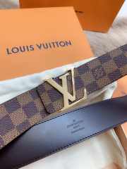 Uubags Louis Vuitton Initiales 4cm Reversible Belt – Damier Ebene Canvas In Brown - 4
