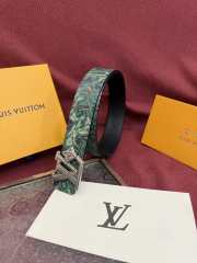 Uubags Louis Vuitton M4383T Flower Camoflage 4cm Reversible Belt In Green 95 x 4cm - 5