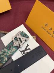 Uubags Louis Vuitton M4383T Flower Camoflage 4cm Reversible Belt In Green 95 x 4cm - 6