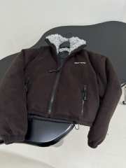 Uubags Miu Miu Fleece down jacket in ebony - 3