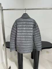 Uubags Miu Miu lightweight pongé down jacket in steel gray - 5