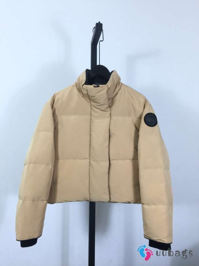 Uubags Canada Goose Grandview Cropped Jacket Black Label In Beige  - 1