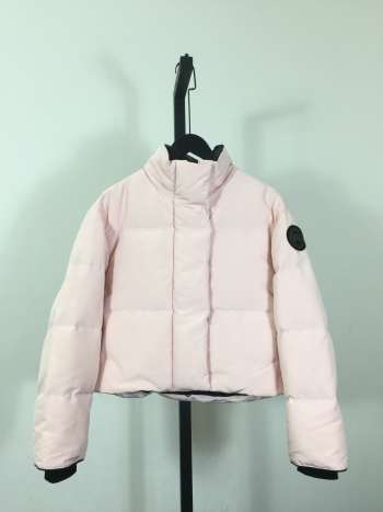 Uubags Canada Goose Grandview Cropped Jacket Black Label In Light Pink