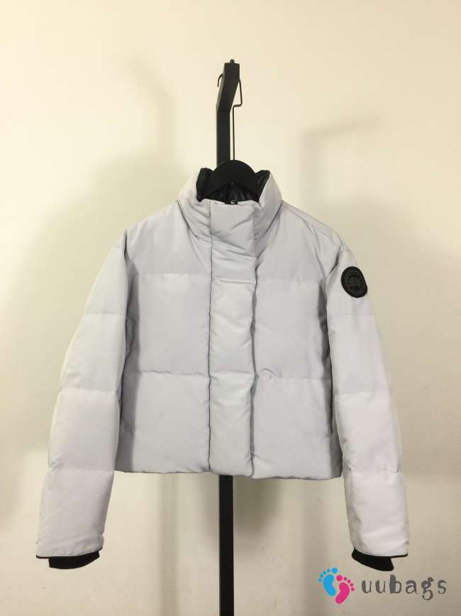 Uubags Canada Goose Grandview Cropped Jacket Black Label In Light Grey - 1