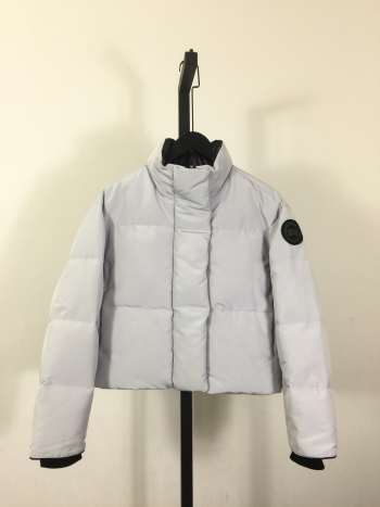Uubags Canada Goose Grandview Cropped Jacket Black Label In Light Grey