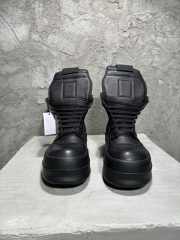 Uubags Rick Owens Mega Geobasket Leather High‑Top Sneakers In Black  - 6