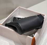 Uubags Hermes Hac a Dos PM backpack in black with silver buckle 18x28x8cm - 6