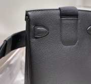 Uubags Hermes Hac a Dos PM backpack in black with silver buckle 18x28x8cm - 5