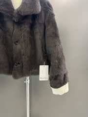 Uubags MaxMara Short Faux-Fur Jacket In Anthracite - 5