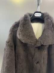 Uubags MaxMara Short Faux-Fur Jacket In Anthracite - 2