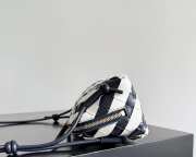 Uubags Bottega Veneta Pouch Intrecciato Concert In Black /White 18.5x11.5x8.5cm - 5
