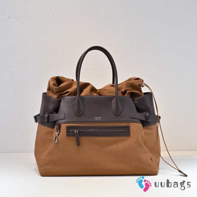 Uubags The Row Margaux 17 Inside-Out Bag In Brown 45x32x24cm - 1