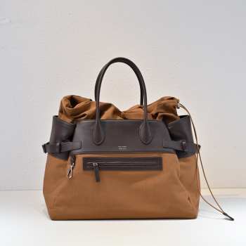 Uubags The Row Margaux 17 Inside-Out Bag In Brown 45x32x24cm