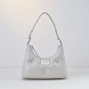 Uubags Maison Margiela Glam Slam hobo small bag in white 28x7x15cm